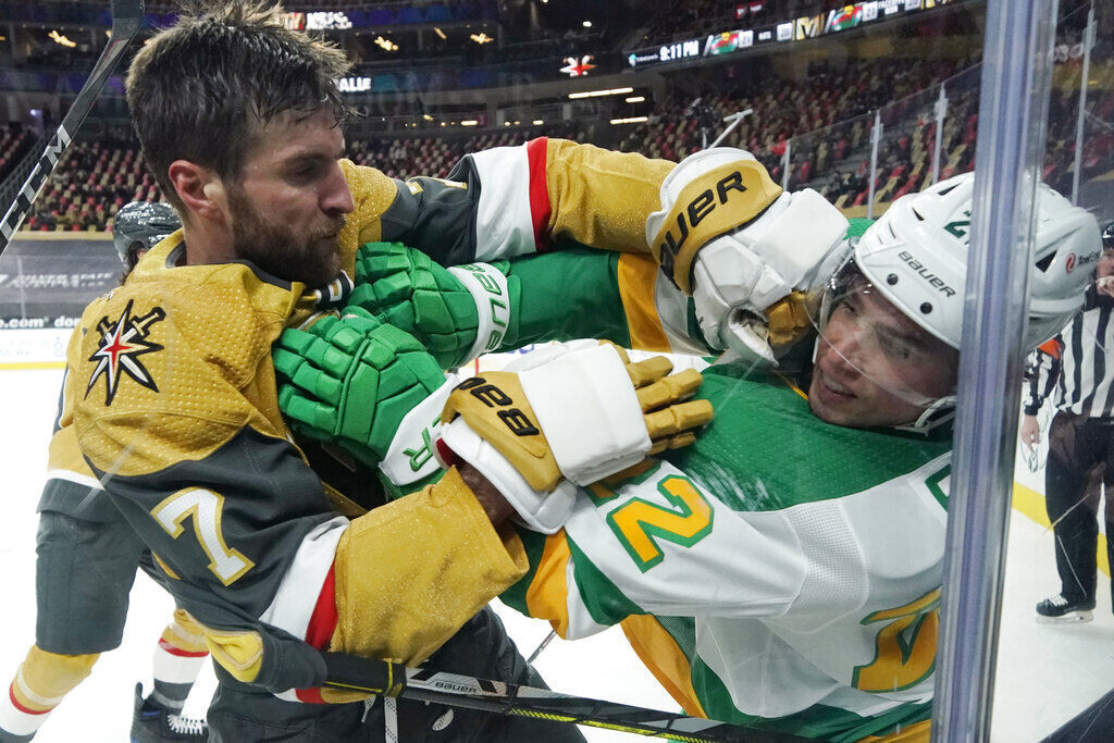 APTOPIX Wild Golden Knights Hockey